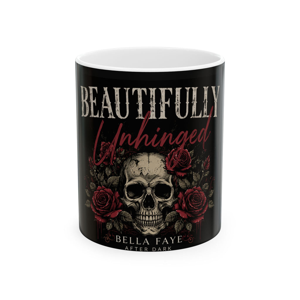 Beautifully Unhinged Skull & Roses Ceramic Mug (11oz, 15oz)
