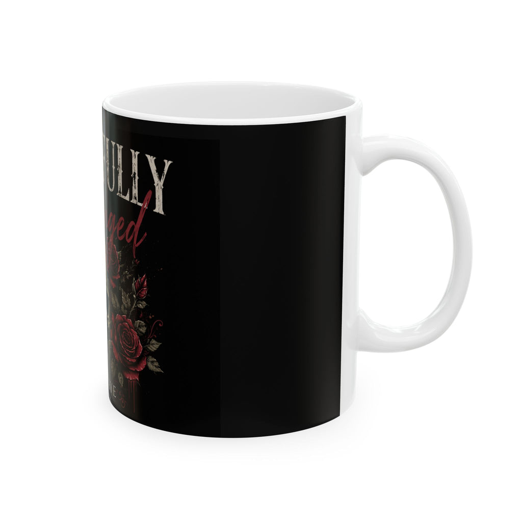 Beautifully Unhinged Skull & Roses Ceramic Mug (11oz, 15oz)