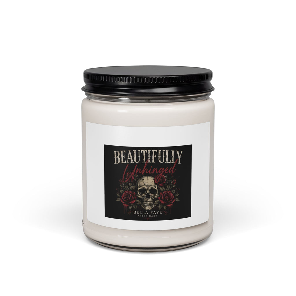 Beautifully Unhinged Skull & Roses Scented Soy Candle — 9oz