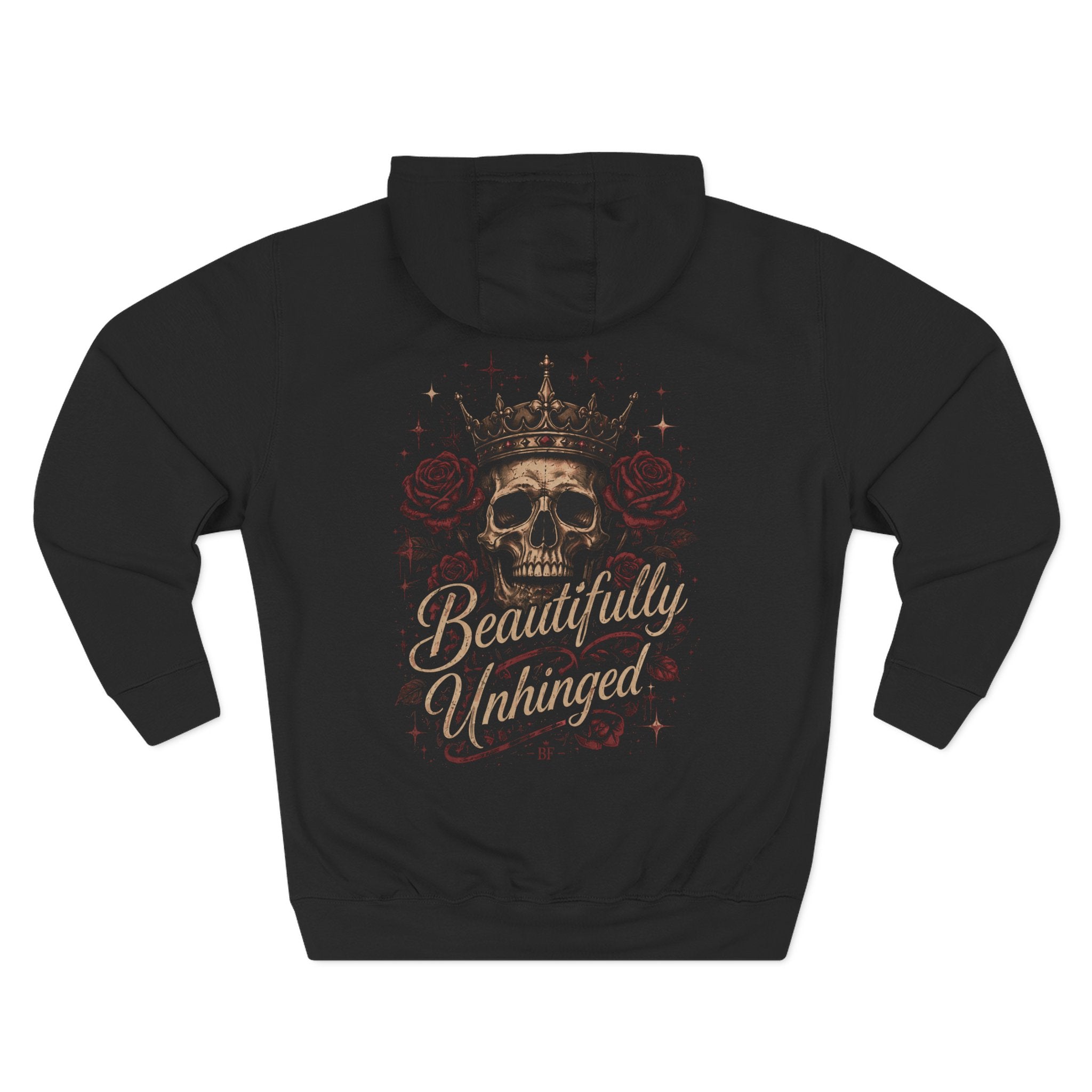 Beautifully Unhinged Skull Crown Hoodie