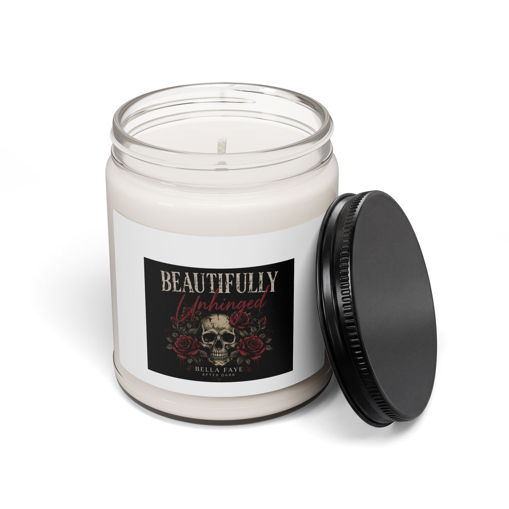 Beautifully Unhinged Skull & Roses Scented Soy Candle — 9oz