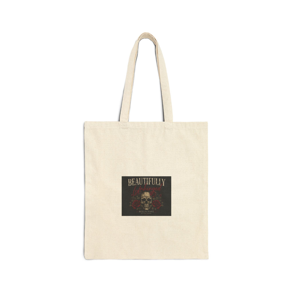 Beautifully Morbid Skull Tote Bag – Cotton Canvas Grocery & Book Tote