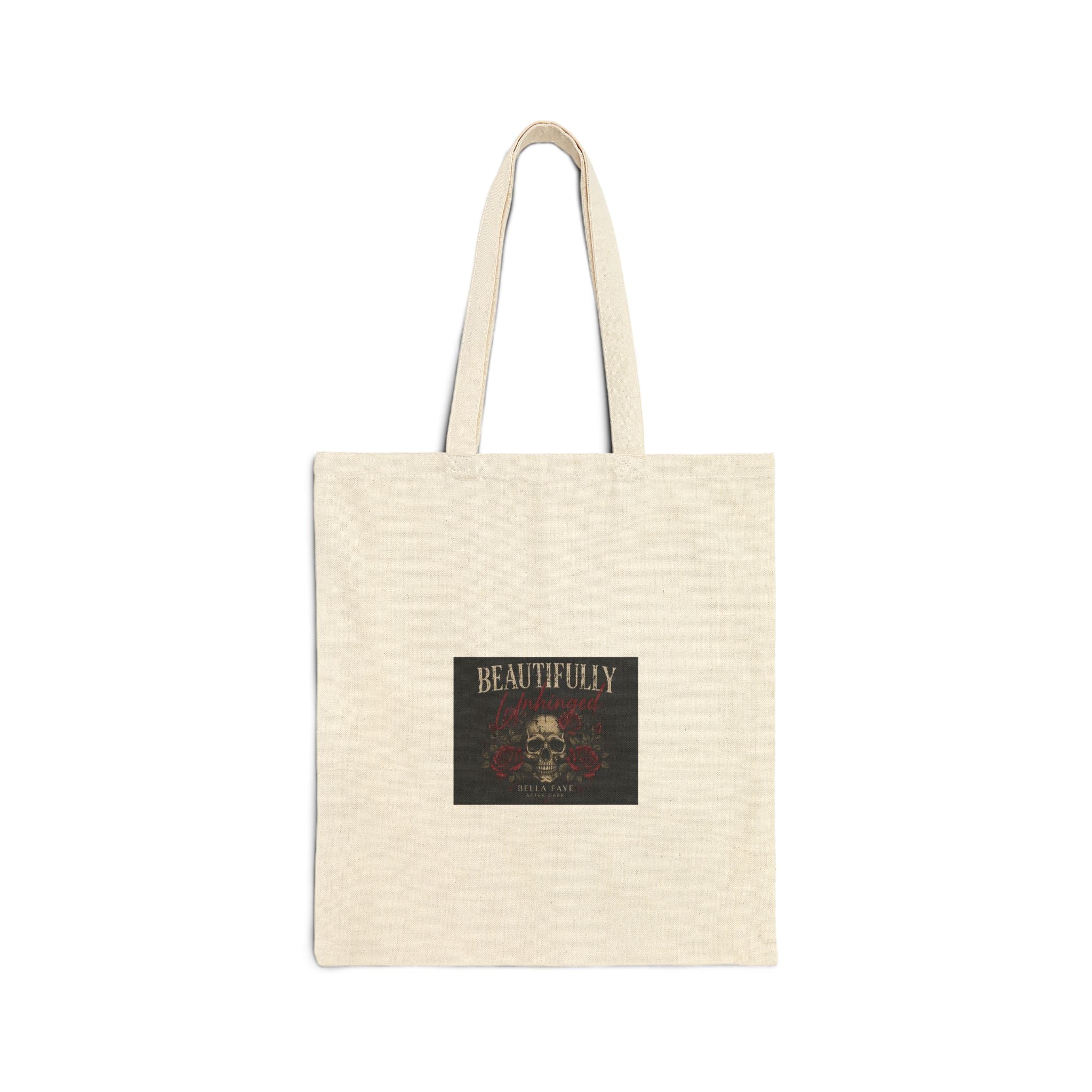 Beautifully Morbid Skull Tote Bag – Cotton Canvas Grocery & Book Tote