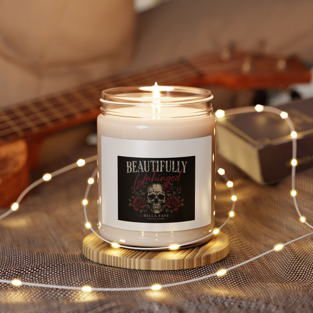 Beautifully Unhinged Skull & Roses Scented Soy Candle — 9oz
