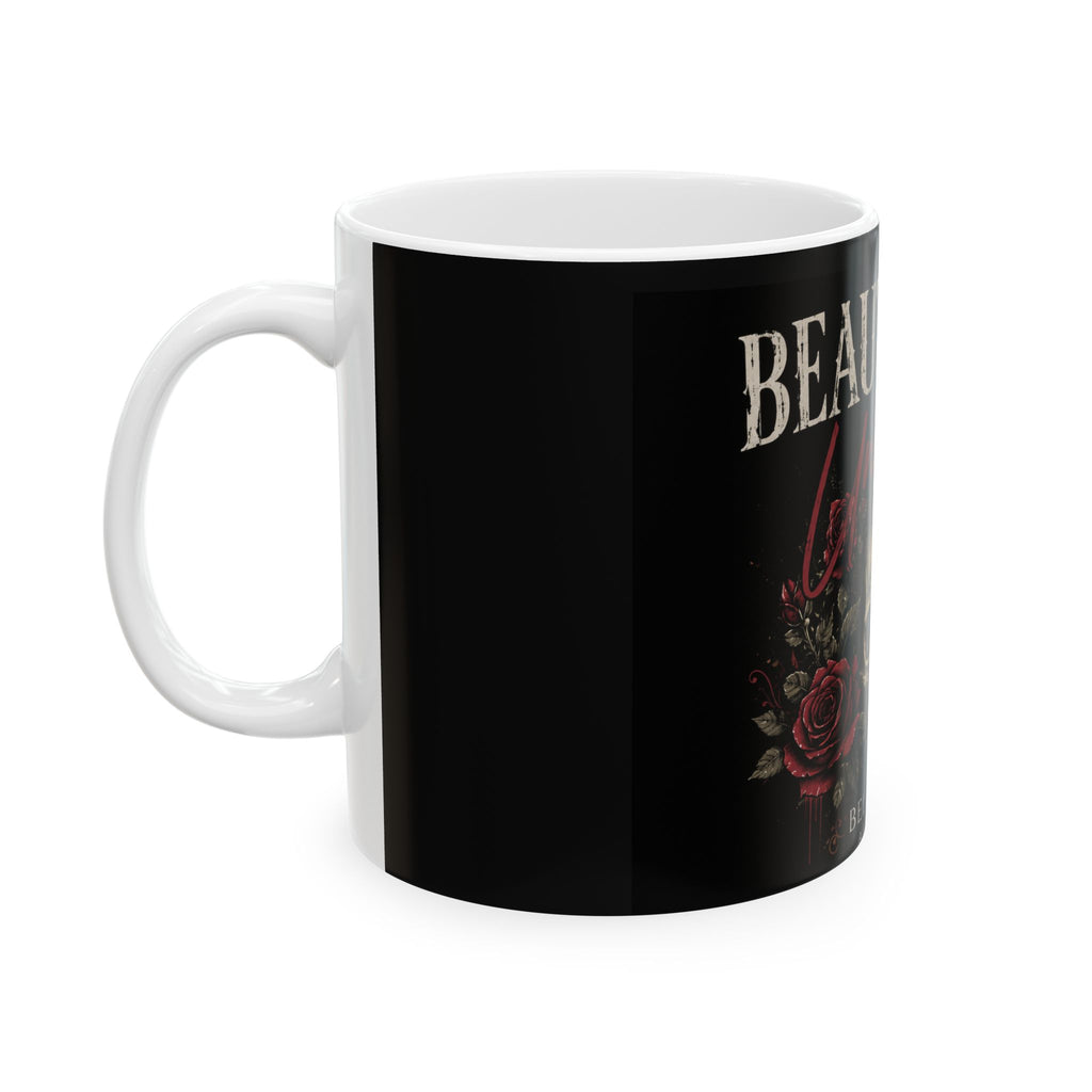 Beautifully Unhinged Skull & Roses Ceramic Mug (11oz, 15oz)