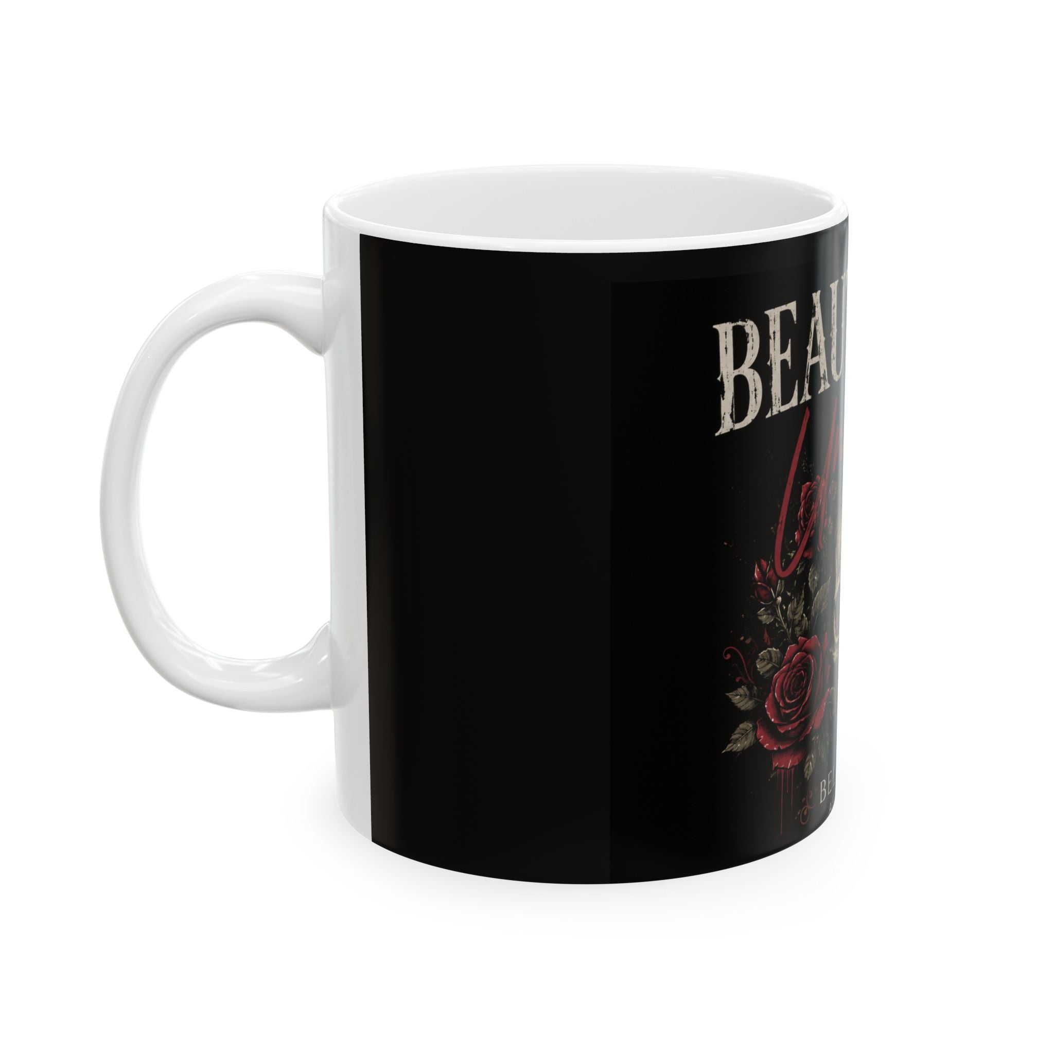 Beautifully Unhinged Skull & Roses Ceramic Mug (11oz, 15oz)