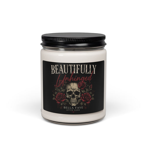 Beautifully Unhinged Skull & Roses Scented Soy Candle — 9oz