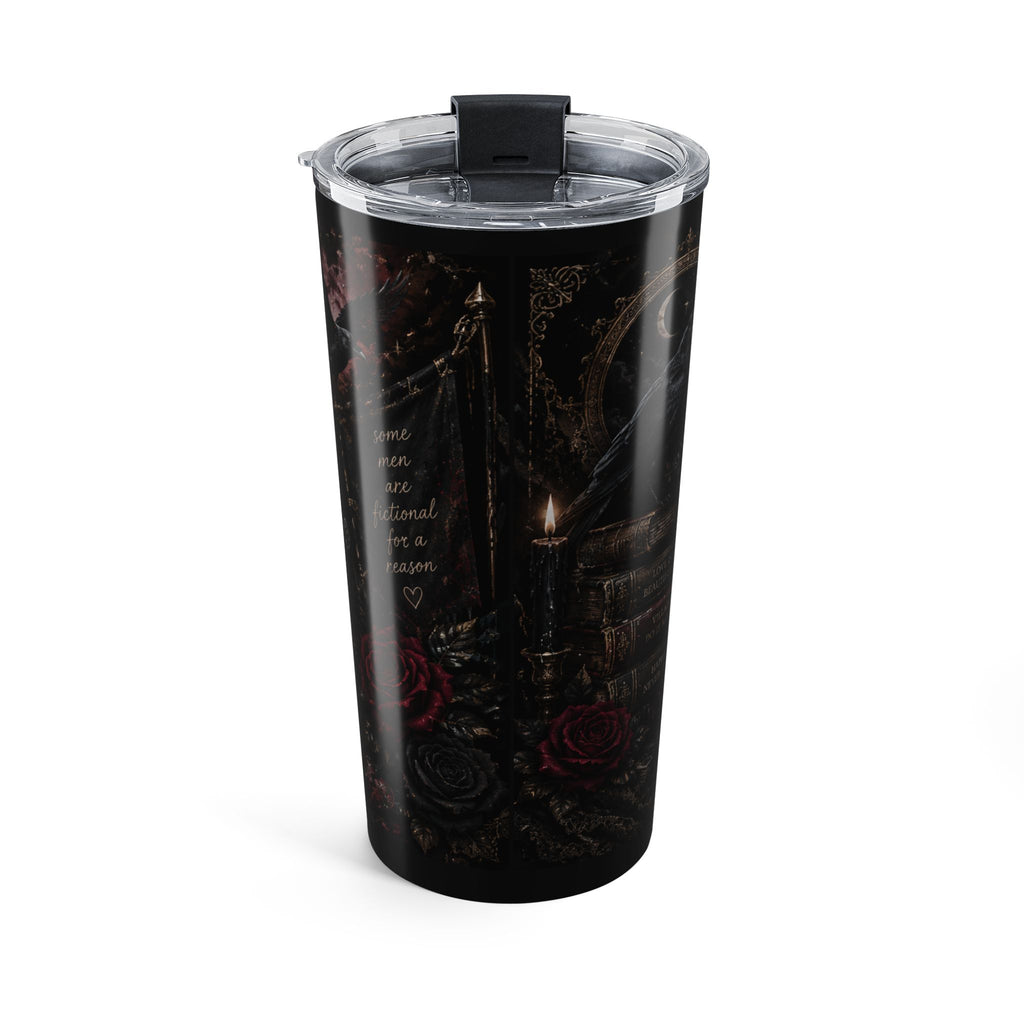 Books, Coffee & Red Flags 20oz Tumbler — Gothic Reader Travel Mug