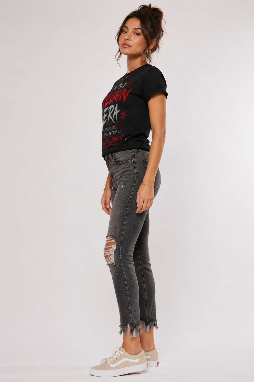 Kancan High Rise Distressed Ankle Skinny Jeans